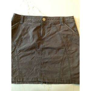 Kuhl Womens Sz 10 Chocolate Brown Stretch Skirt Hiking Outdoors